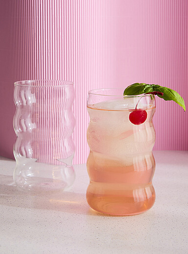Wavy glasses Set of 2