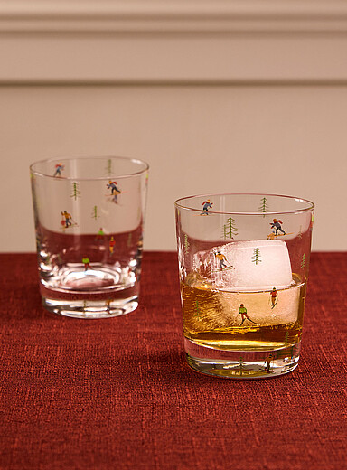 Les verres skieurs Ensemble de 2 <b>Collection de No&euml;l</b>