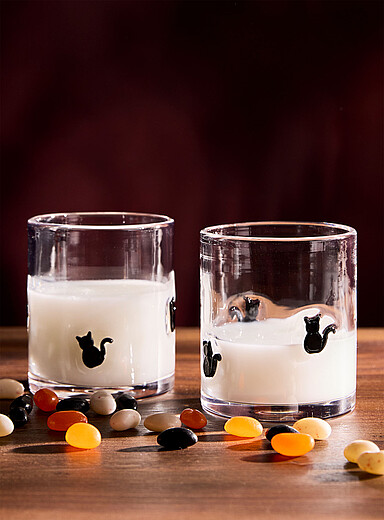 3D black cats glasses Set of 2 <b>Halloween Collection</b>