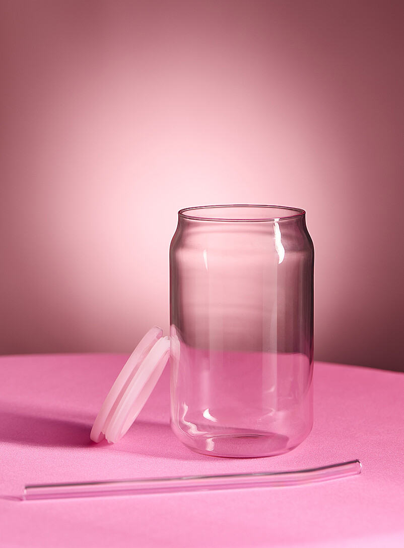 Monochrome glass with straw product image 2