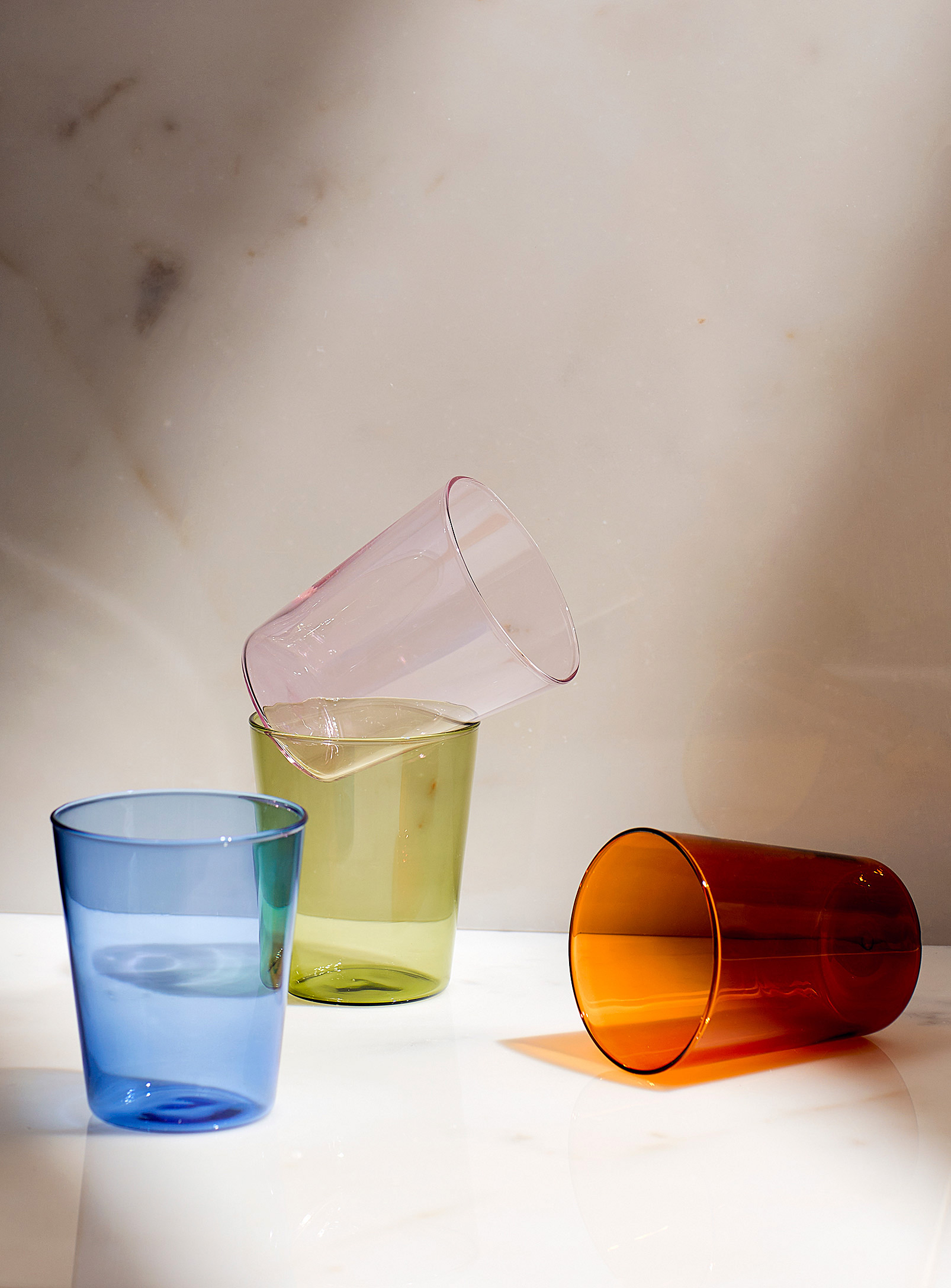 Simons Maison - Small colourful glasses Set of 4