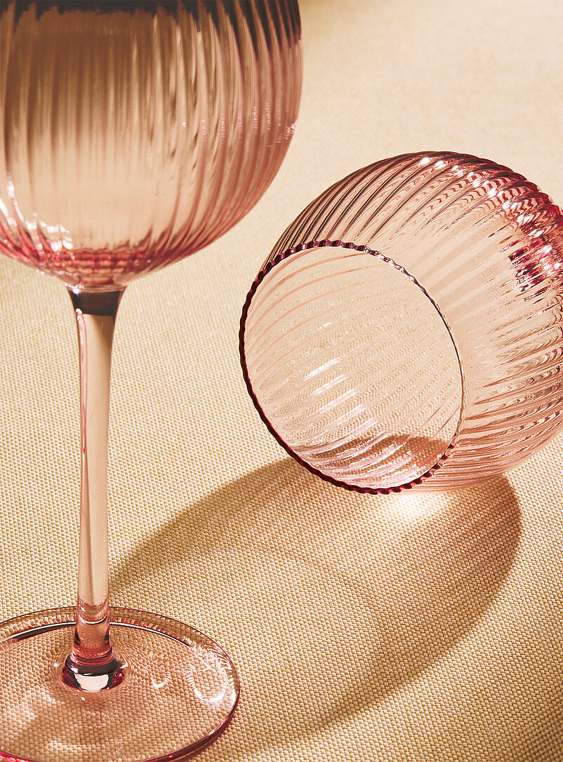 Grooved wine glasses Set of 2 product image 2
