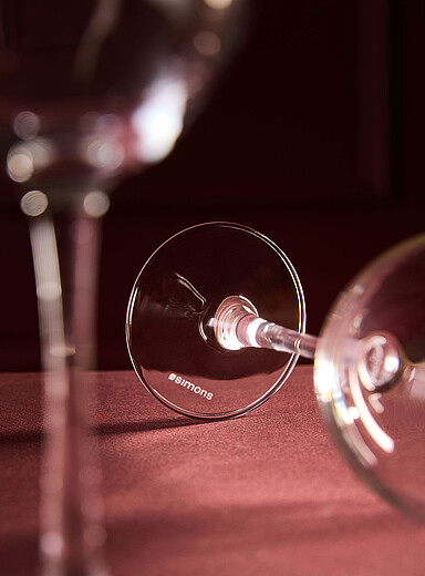 Les verres &agrave; vin guirlande de gui Ensemble de 2 <b>Collection de No&euml;l</b>