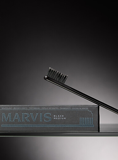 Medium black toothbrush