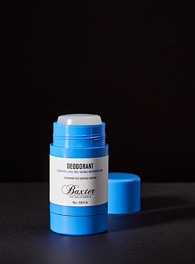 Cedarwood and oakmoss aluminum-free deodorant