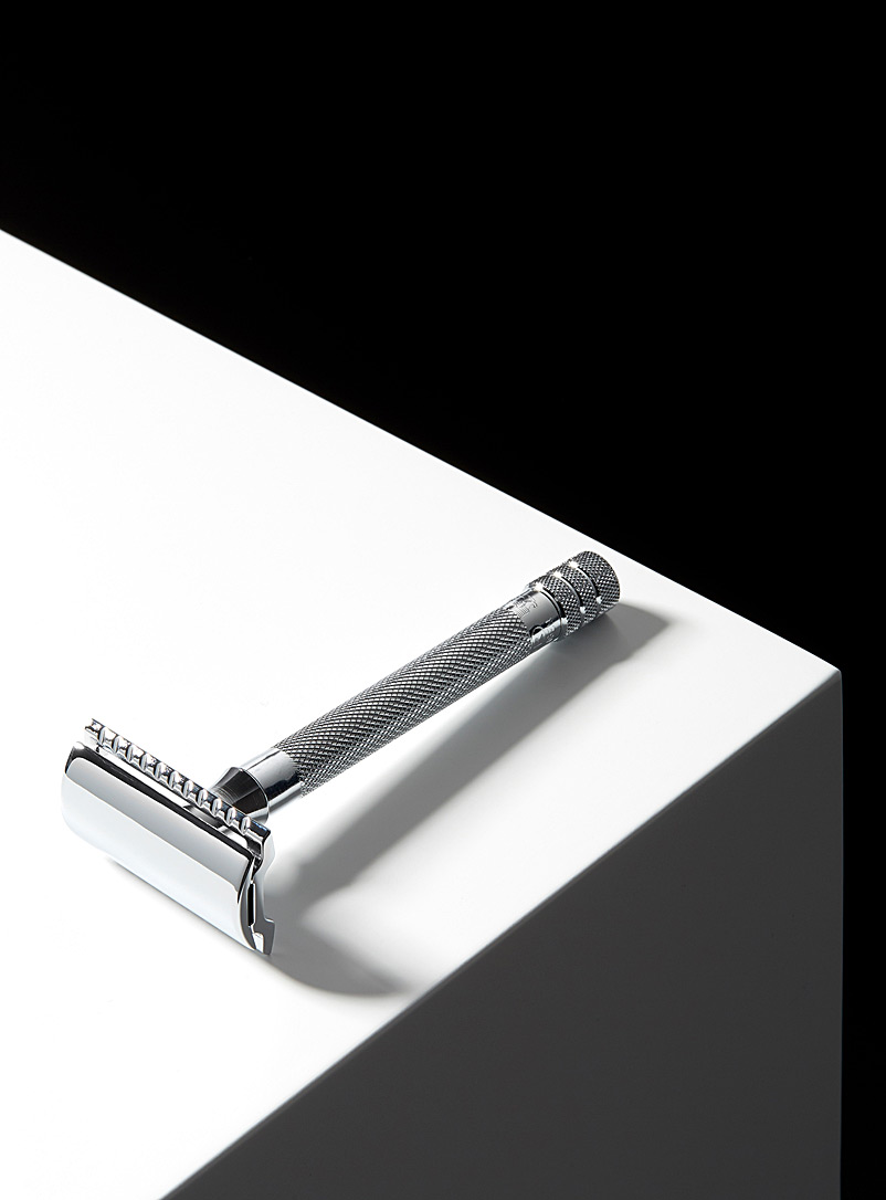 Merkur Silver 23C long handle safety razor for men