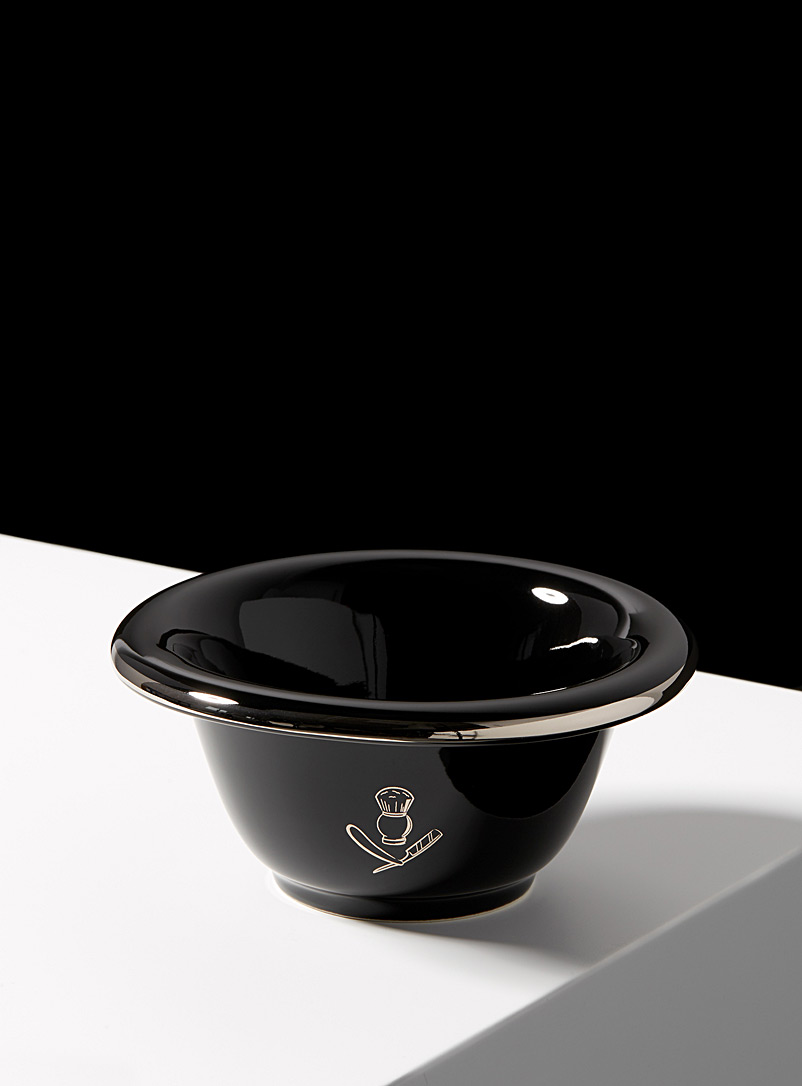 Pure Badger Black Black porcelain shaving soap bowl for men