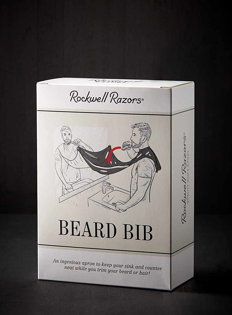 Rockwell White Beard bib for men
