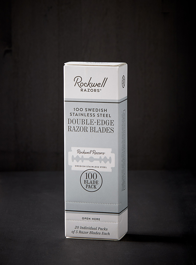 Rockwell White Safety razor blades Pack of 100 for men