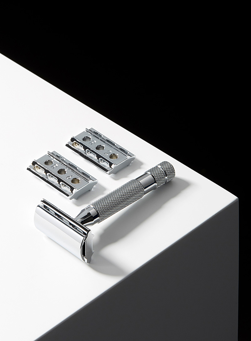 Rockwell Assorted 6C white chrome adjustable safety razor for men