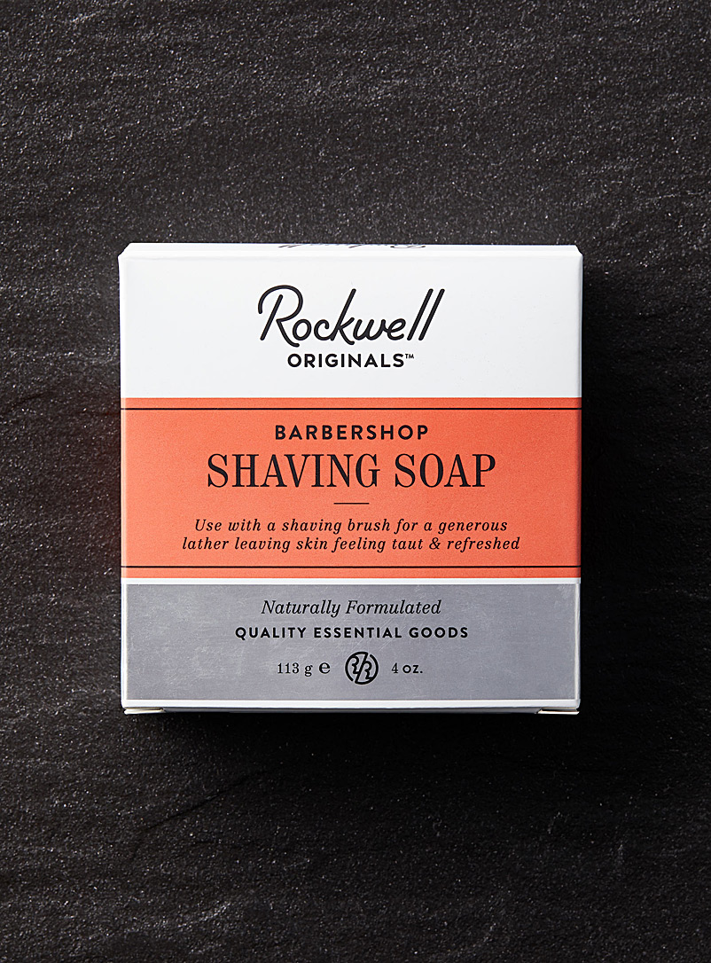 Rockwell: Le savon à raser de barbier Rouge pour homme
