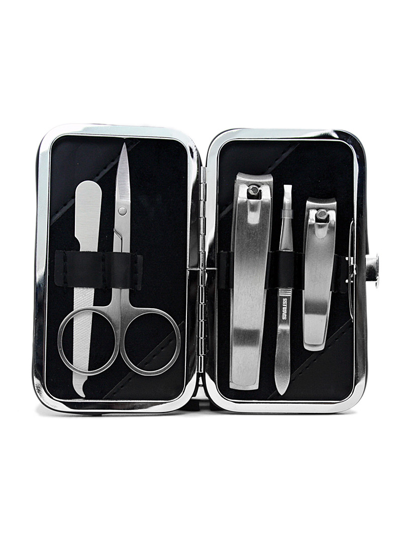 Rockwell Black Stainless steel manicure set for men