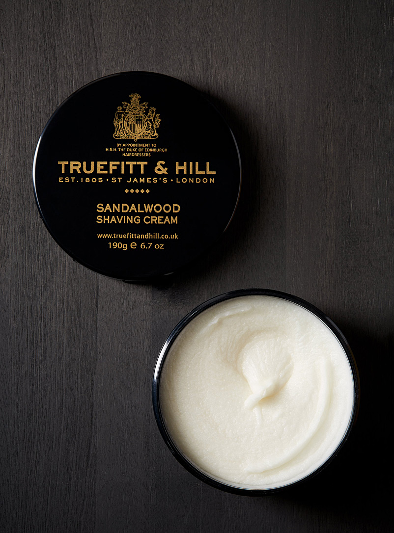 Truefitt & Hill: La crème à raser Bois de santal Noir pour homme
