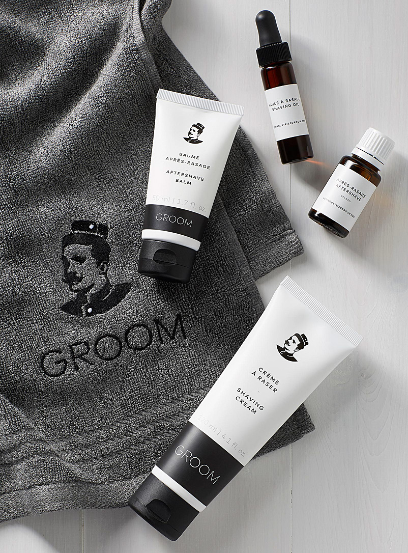 Industries Groom Black Shaving care set for men