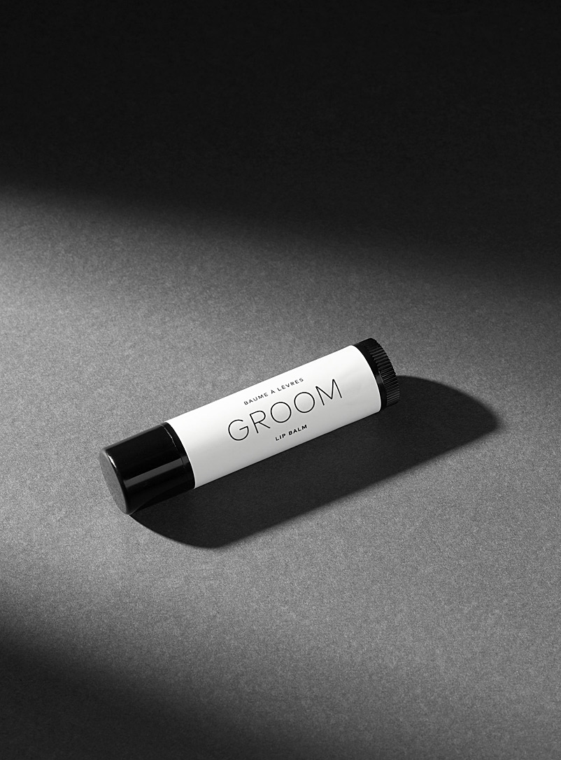 Industries Groom: Le baume à lèvres mat Blanc pour homme