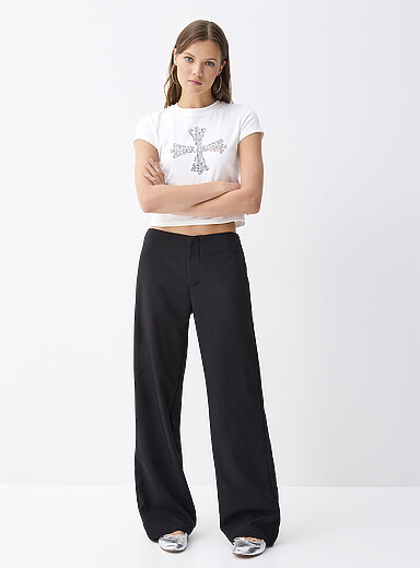 Twik: Le pantalon habill&eacute; sans taille Noir pour femme