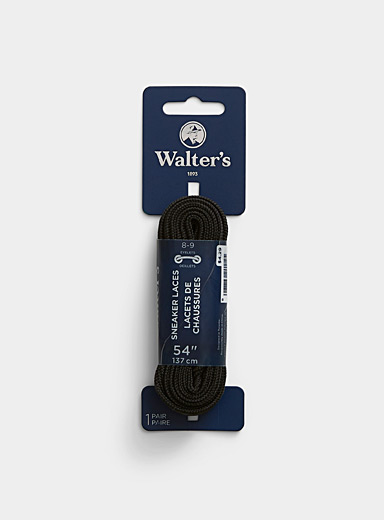 Walter's White Flat laces for men