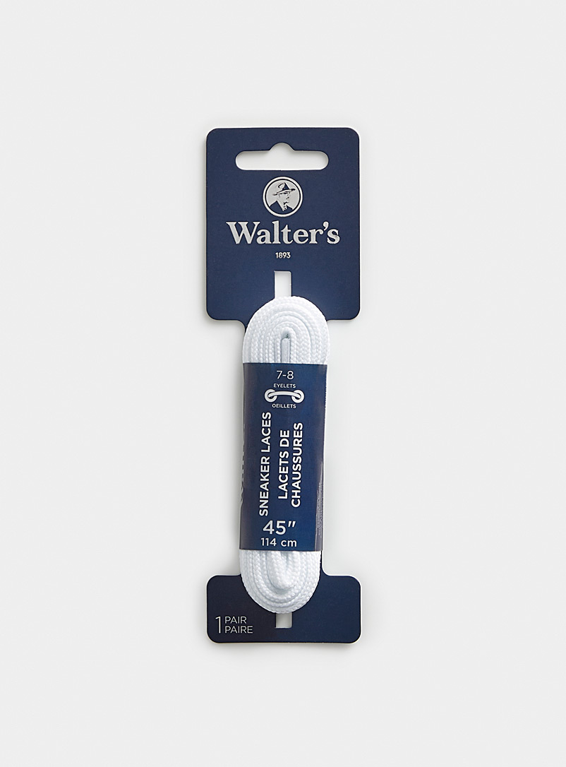Walter's: Les lacets plats Ensemble de 2 Blanc pour femme