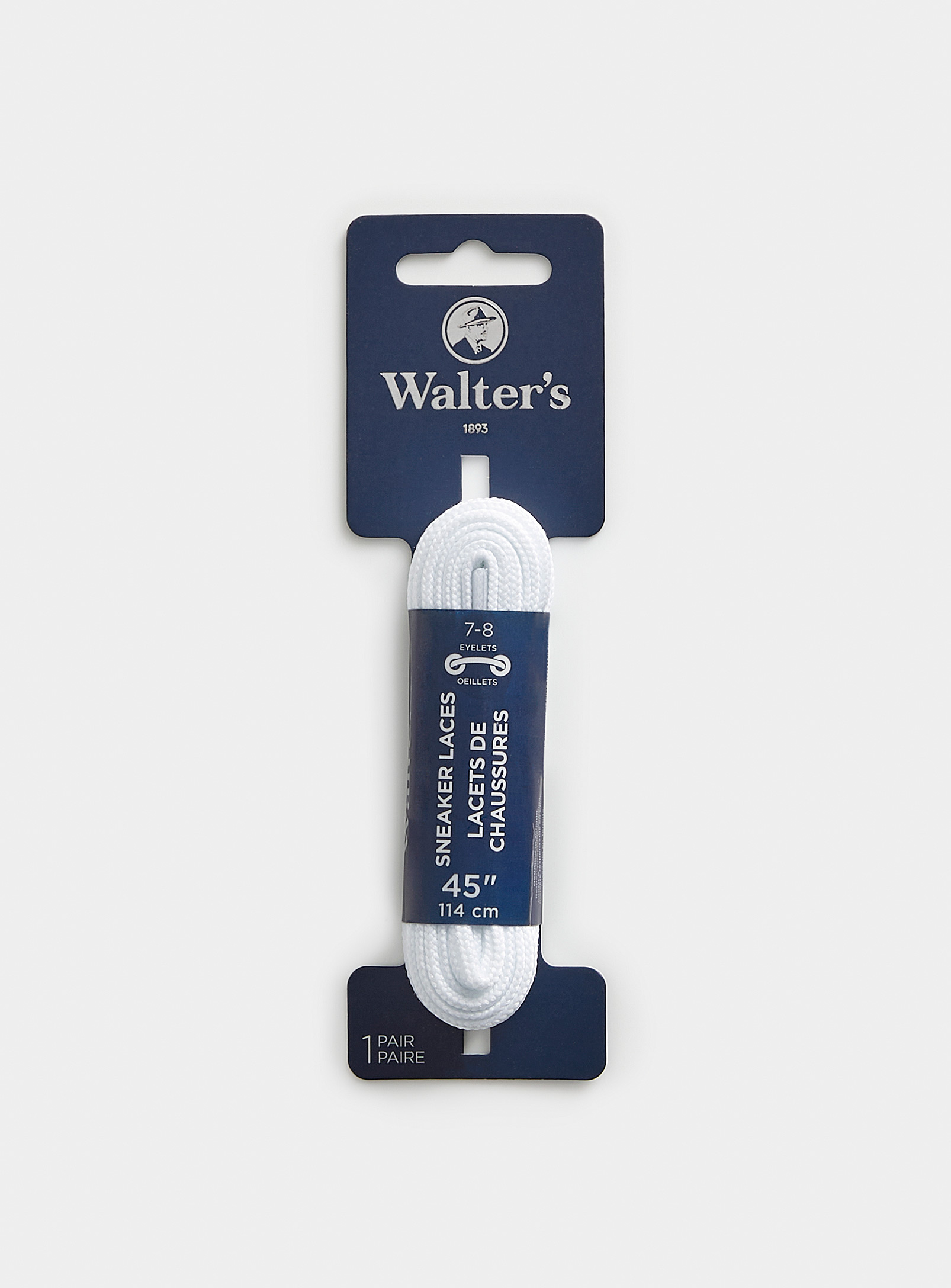 Walter's Flat Laces Set Of 2 In White