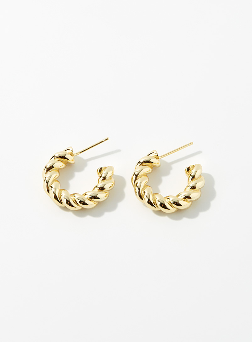 Midi34 Assorted Charlotte twisted hoops for women