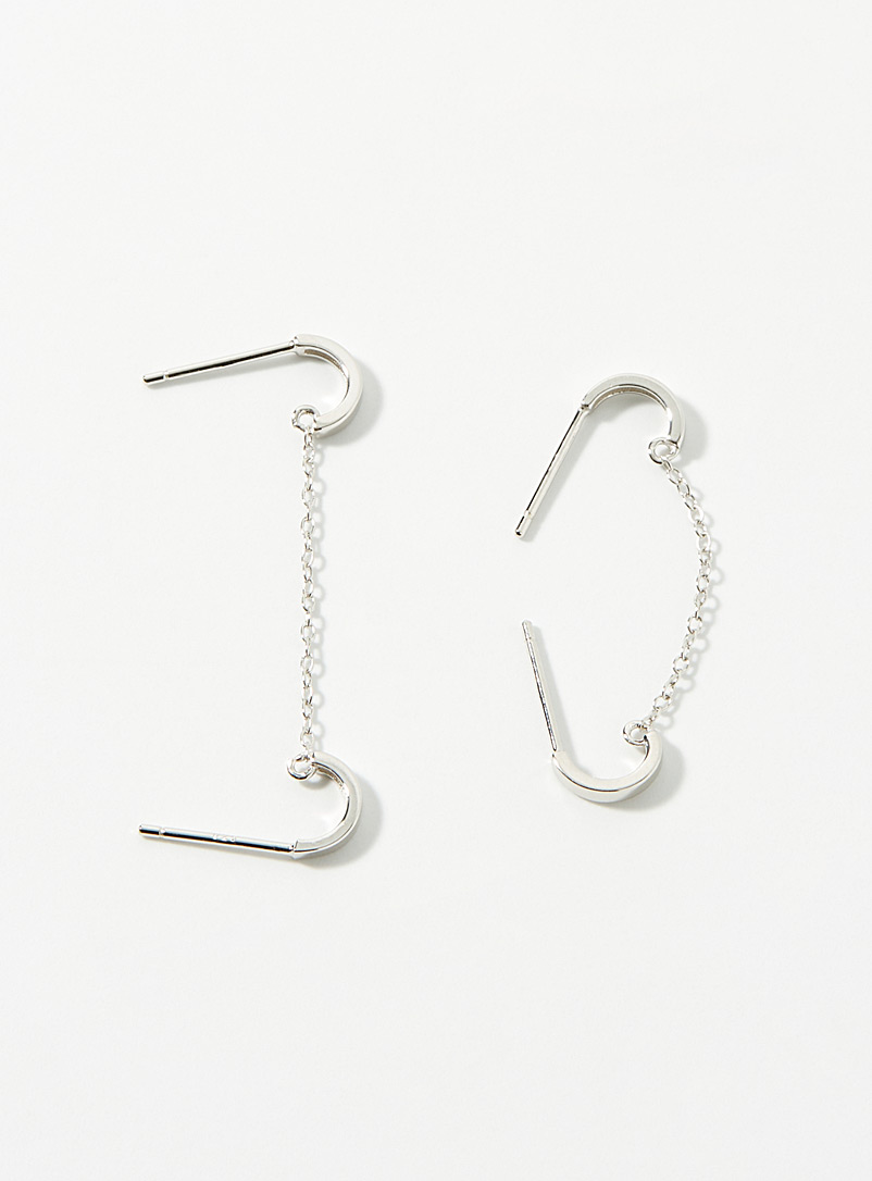 Midi34 Silver Tania silver earrings for women
