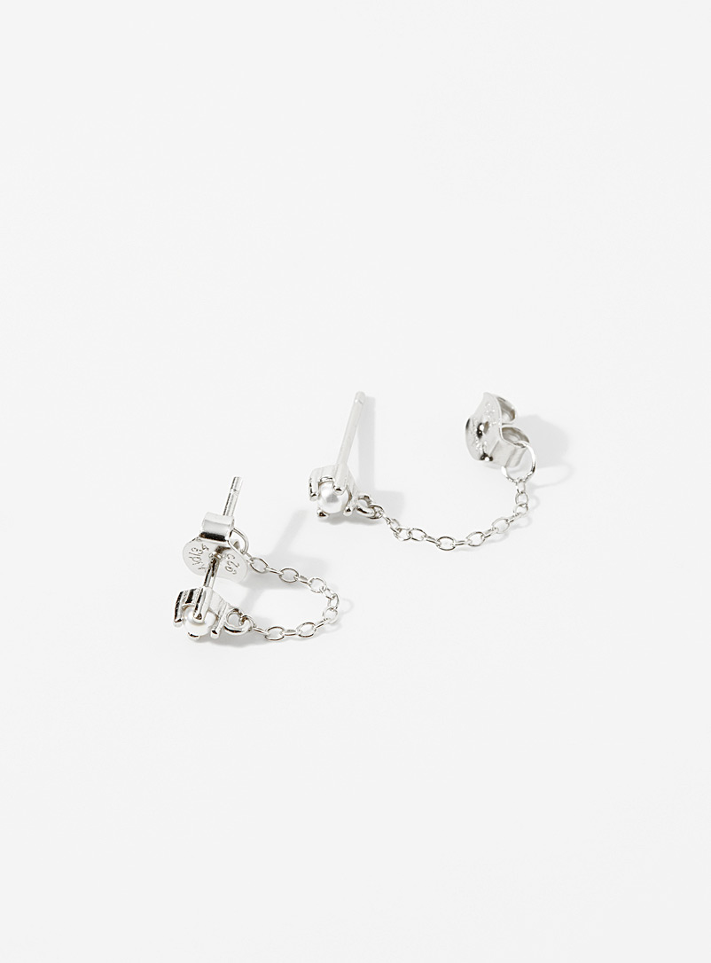Midi34 Silver Lilya earrings for women