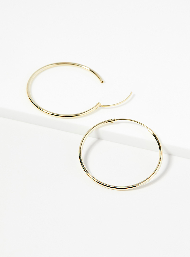 Midi34 x Simons Assorted gold  Florence hoops for women