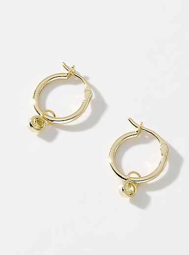 Midi34: Les boucles d'oreilles petite pierre de naissance <b>Collection exclusive Simons x Midi34</b> Janvier pour femme