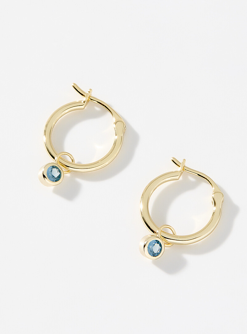 Midi34: Les boucles d'oreilles petite pierre de naissance <b>Collection exclusive Simons x Midi34</b> Janvier pour femme