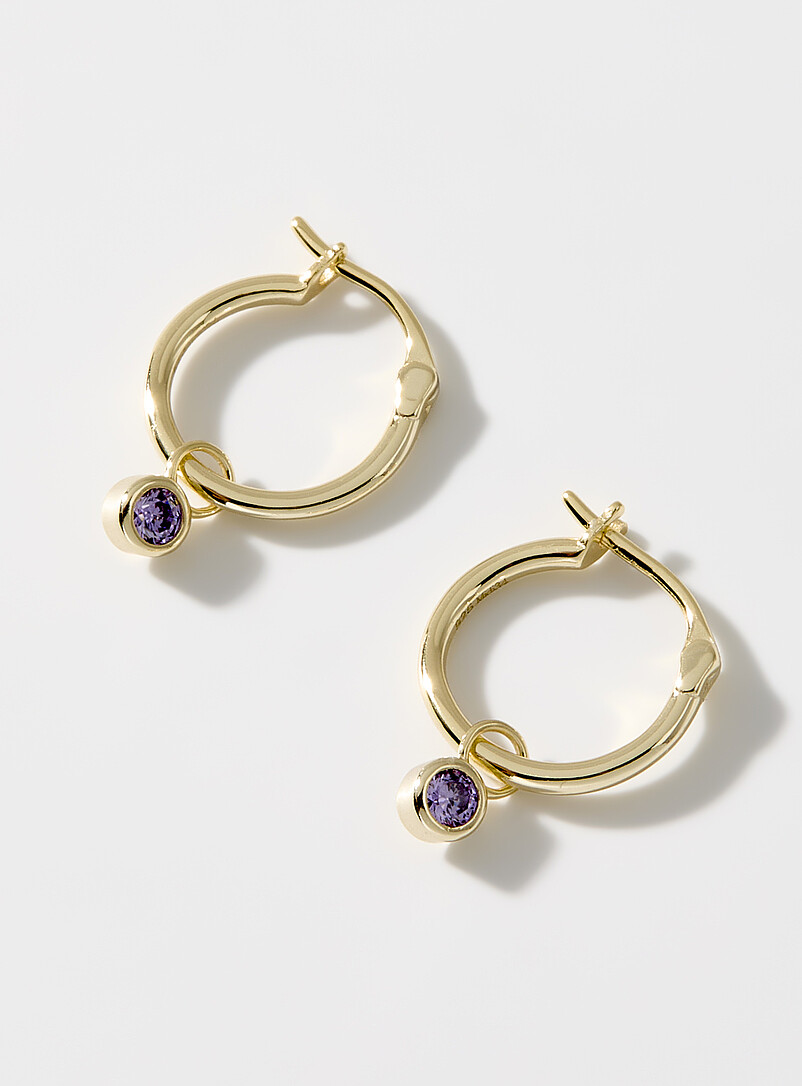 Midi34 January Small birthstone earrings <b>Exclusive Simons x Midi34 collection</b> for women