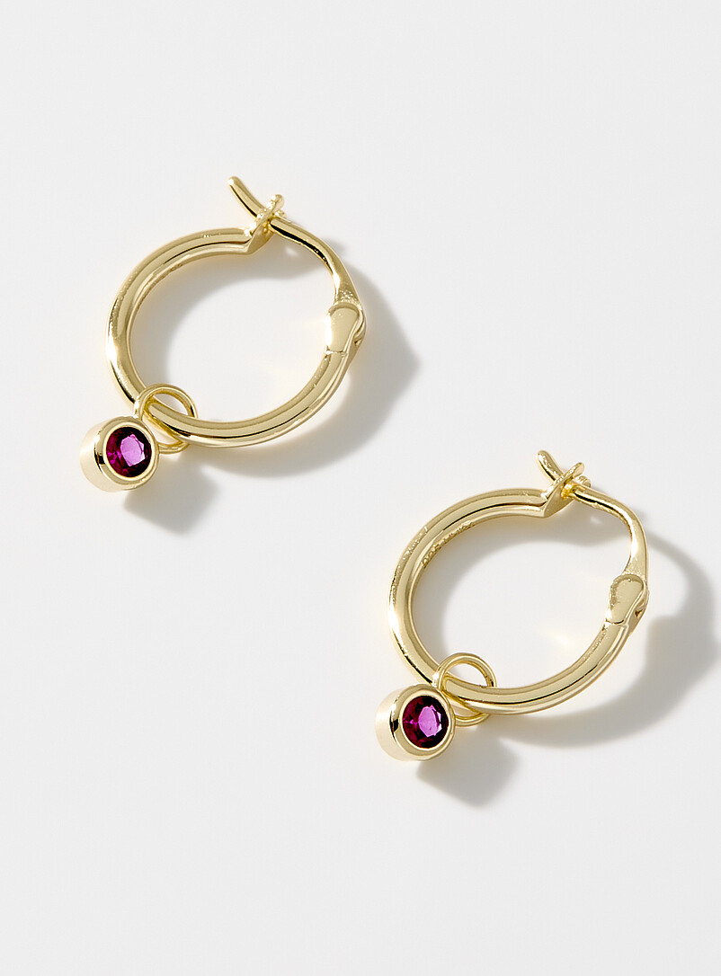 Midi34 January Small birthstone earrings <b>Exclusive Simons x Midi34 collection</b> for women