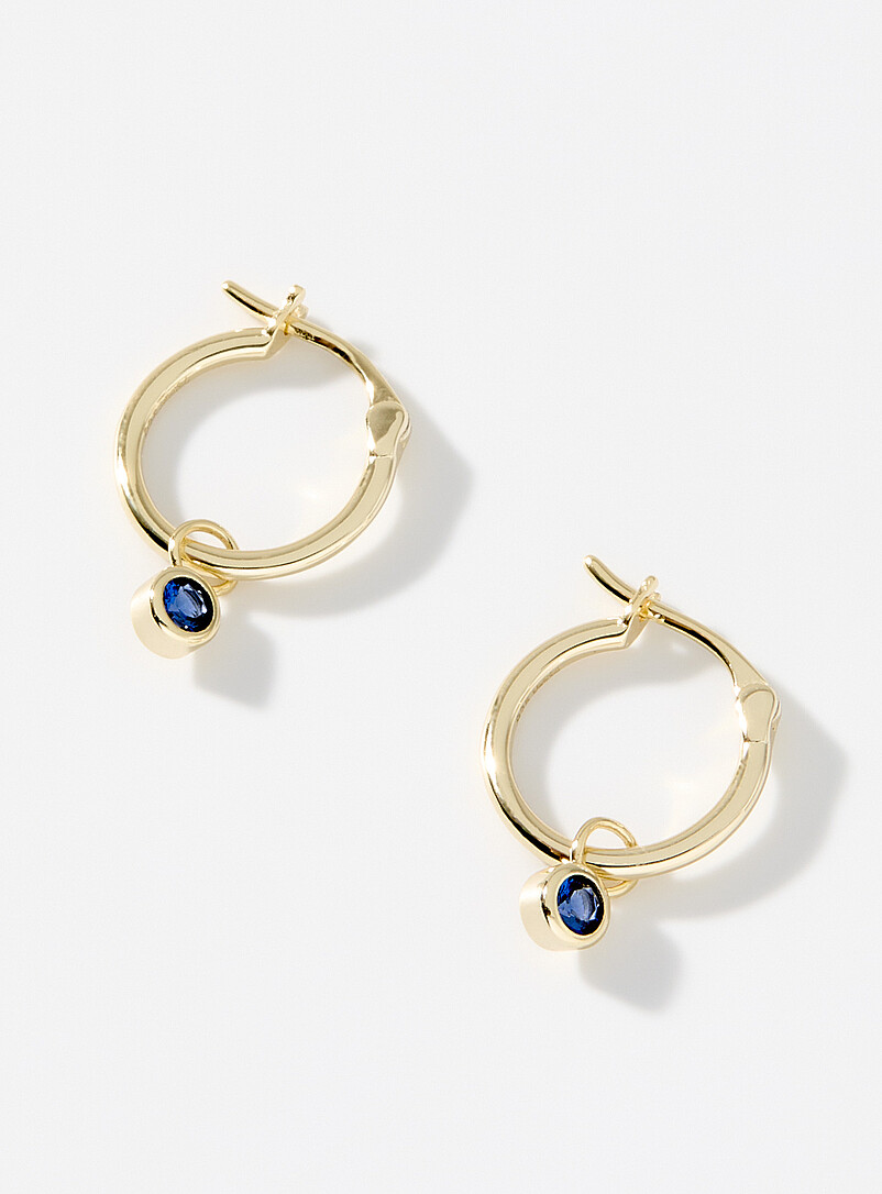 Midi34: Les boucles d'oreilles petite pierre de naissance <b>Collection exclusive Simons x Midi34</b> Janvier pour femme