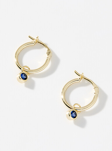 Midi34: Les boucles d'oreilles petite pierre de naissance <b>Collection exclusive Simons x Midi34</b> Janvier pour femme