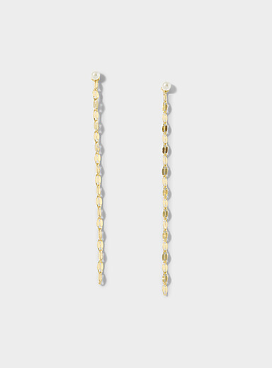 Les longues boucles d'oreilles Cassie <b>Collection exclusive Simons x Midi34</b>
