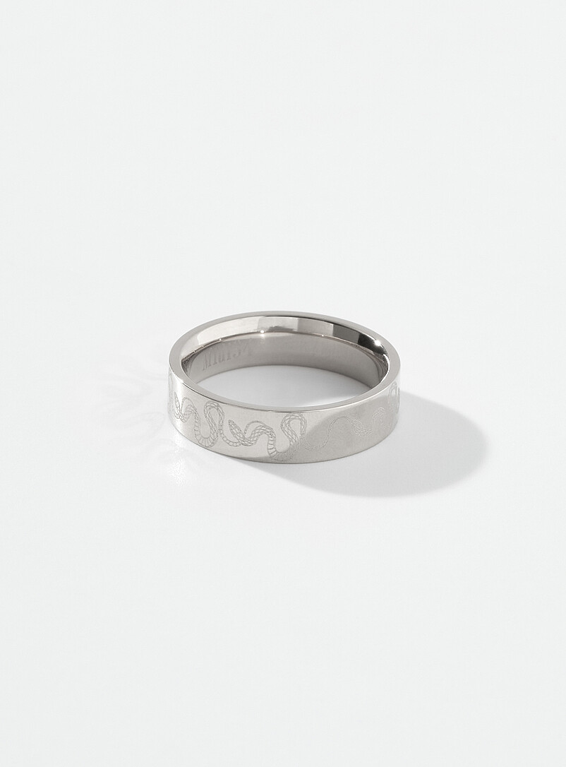 Bague Extensible Noire Pour Hommes - Silicone Confortable Et Discrète