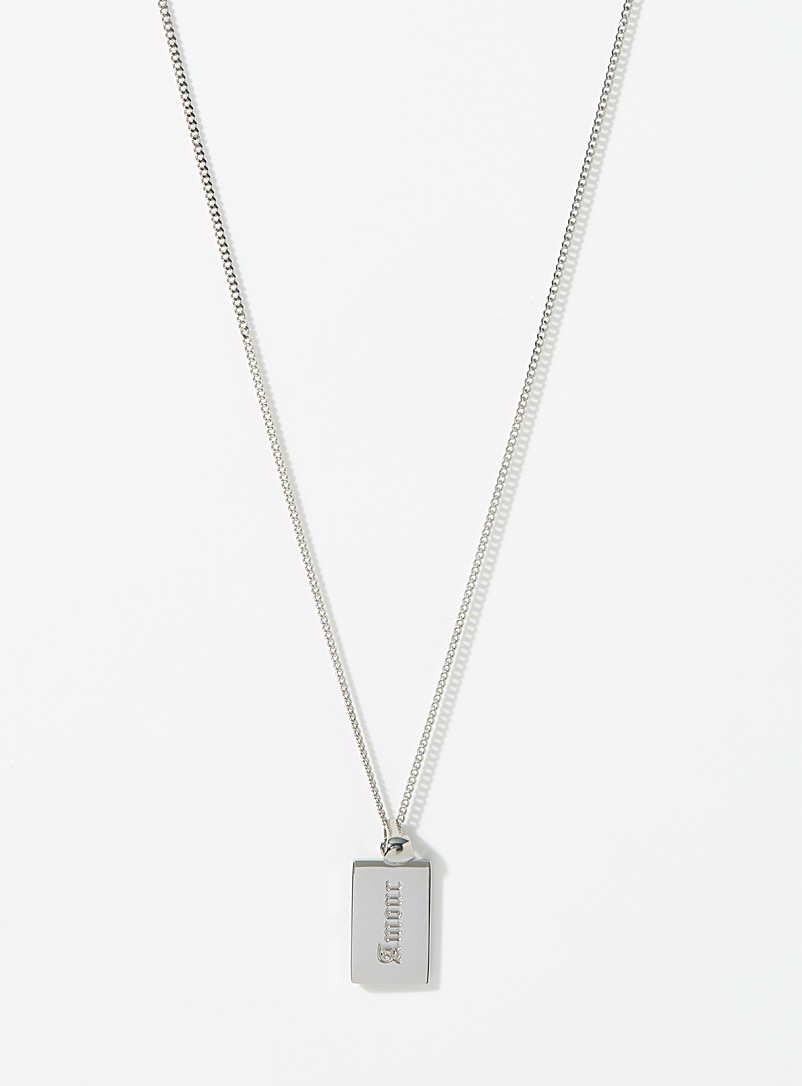 Midi34 Silver Jules necklace for men