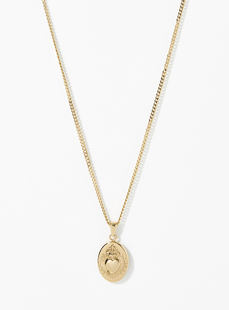 Midi34 Gold Fred necklace for men