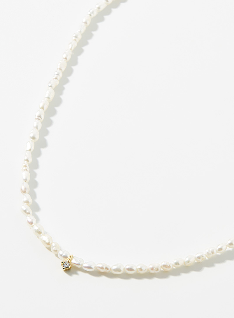 Midi34 x Simons: Le collier Monia Blanc pour femme