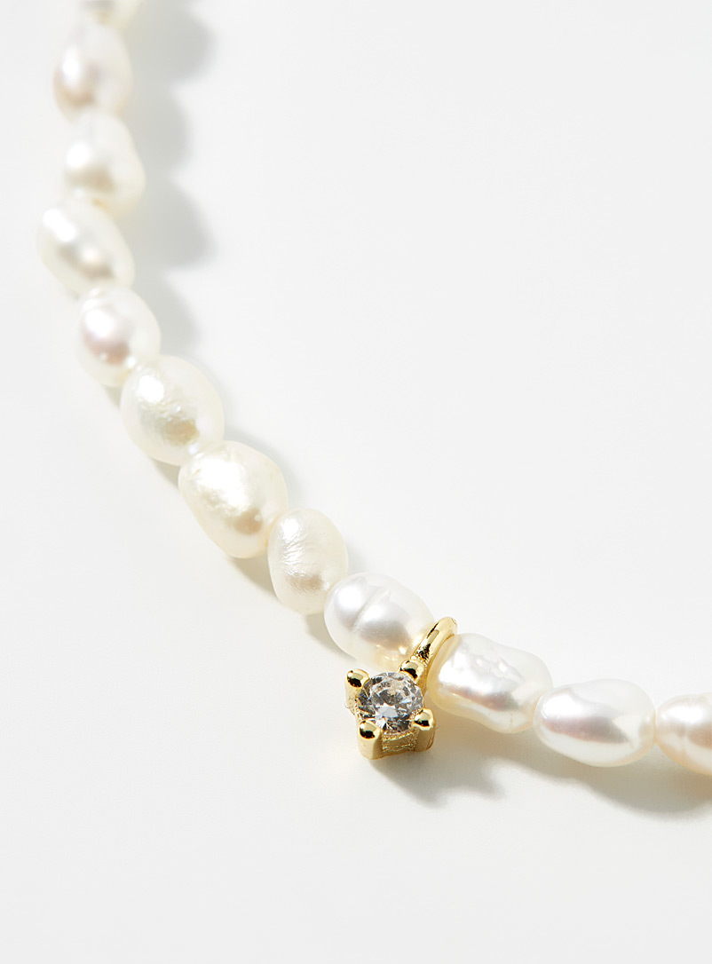 Midi34 White Monia necklace <b>Exclusive Simons x Midi34 collection</b> for women