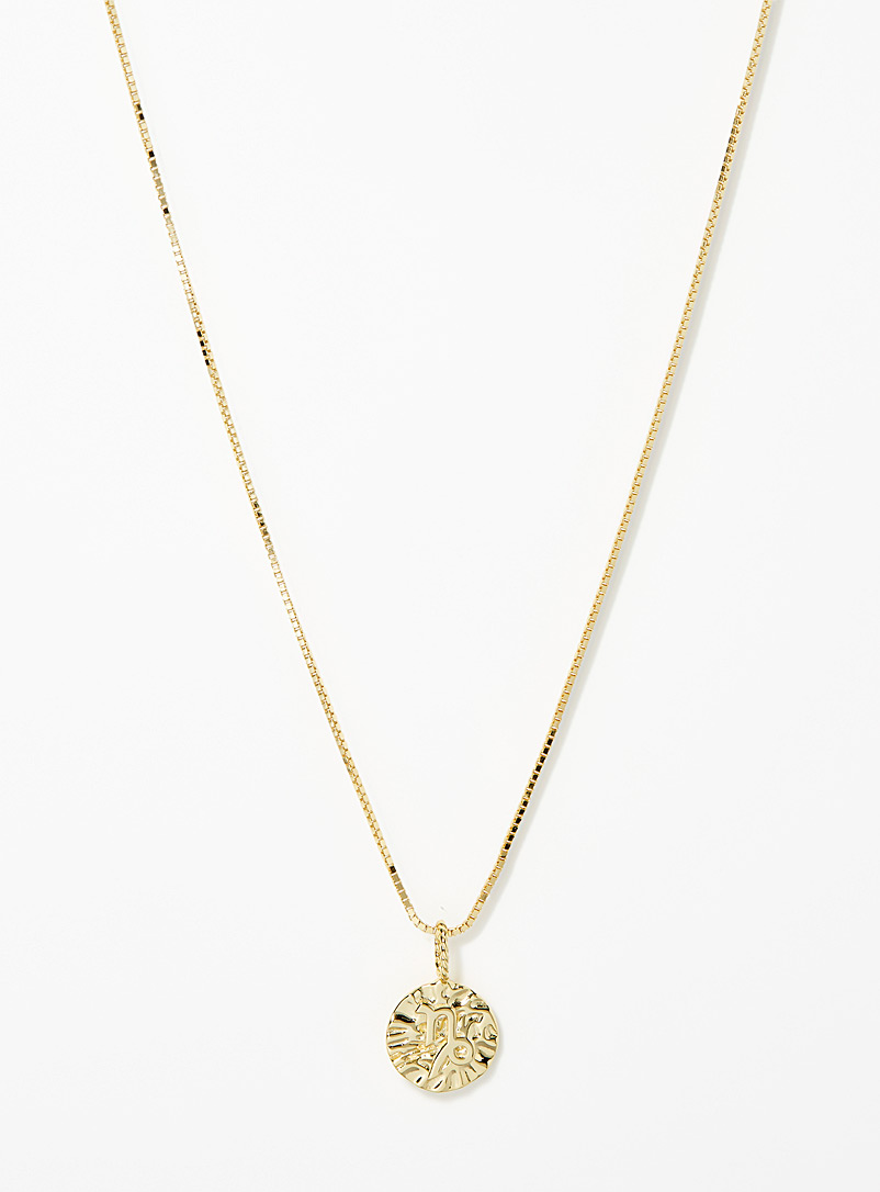 Midi34 x Simons Capricorn  Shimmery Astro necklace for women
