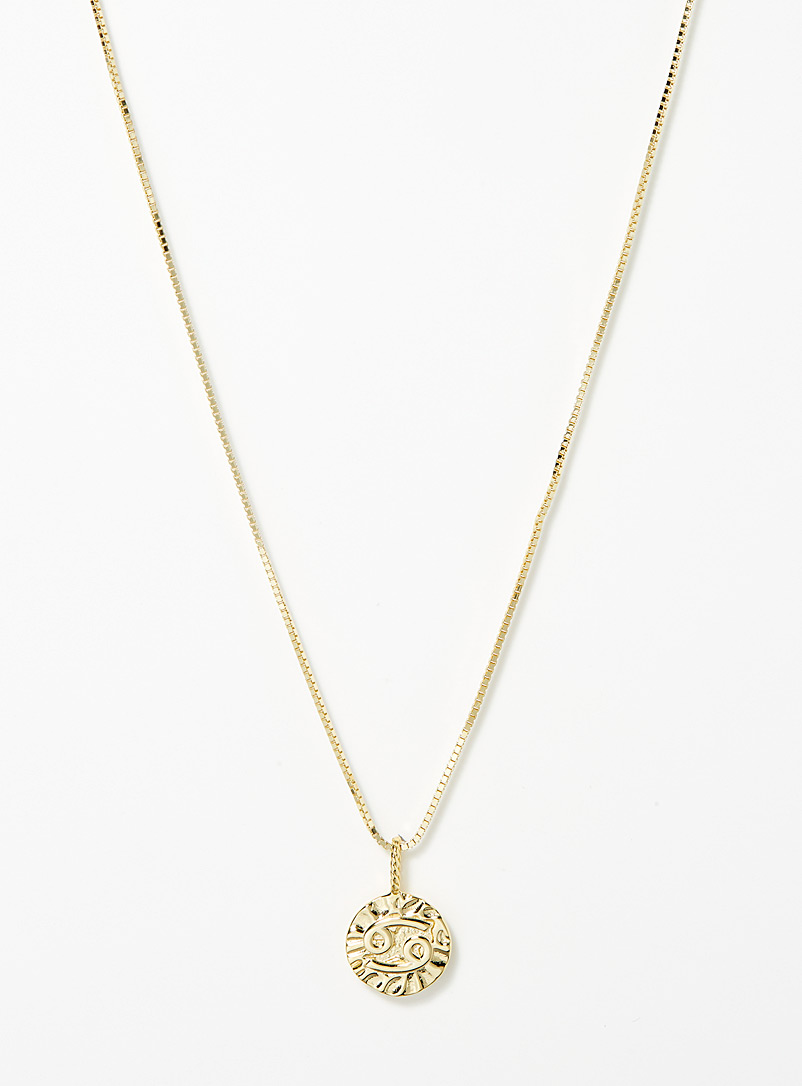 Midi34 x Simons Cancer Shimmery Astro necklace for women