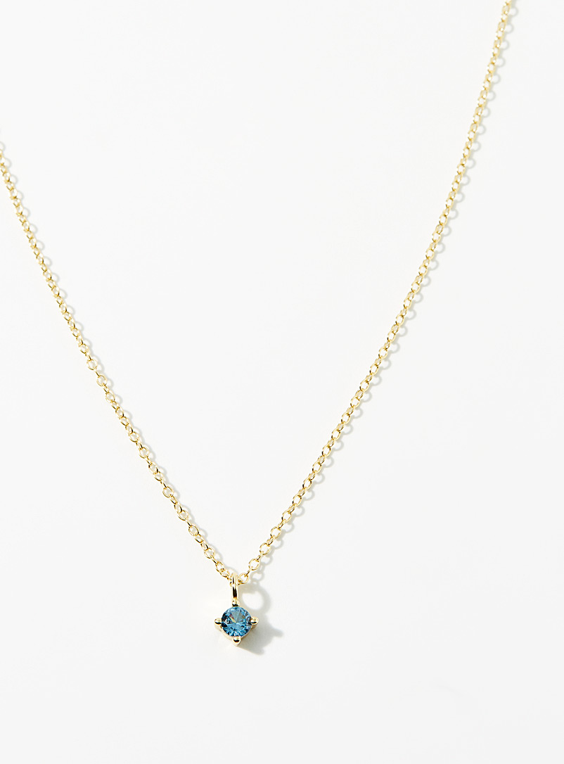 Midi34 x Simons December Birthstone necklace for women