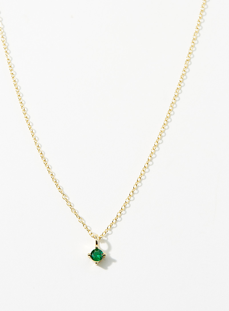 Midi34 x Simons May Birthstone necklace for women