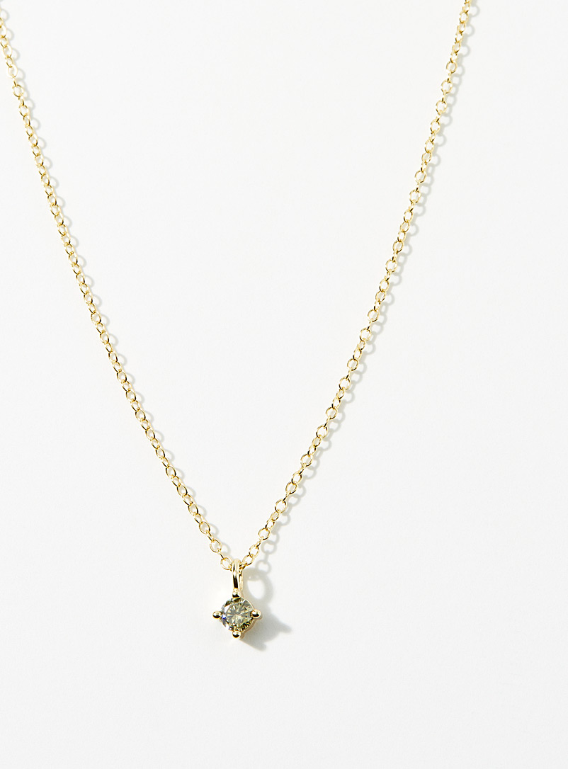 Midi34 x Simons August Birthstone necklace for women