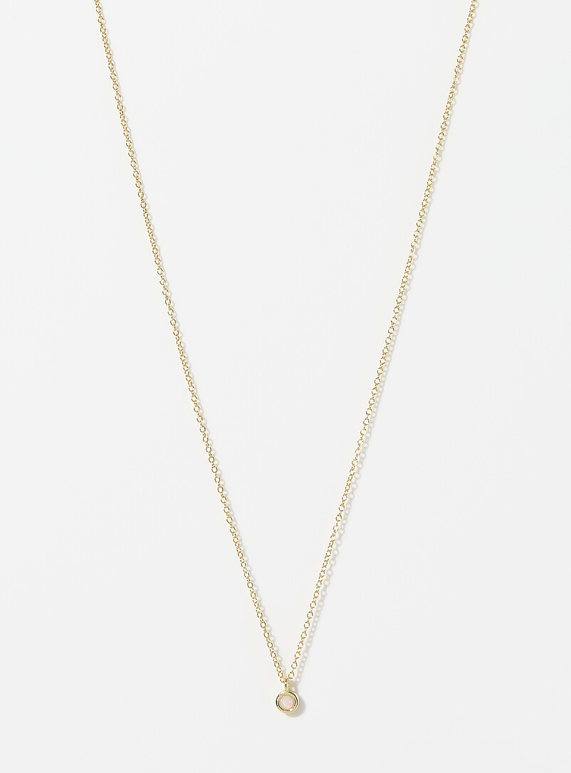 Midi34: La cha&icirc;ne petite pierre de naissance <b>Collection exclusive Simons x Midi34</b> Janvier pour femme
