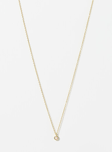 Midi34: La cha&icirc;ne petite pierre de naissance <b>Collection exclusive Simons x Midi34</b> Janvier pour femme