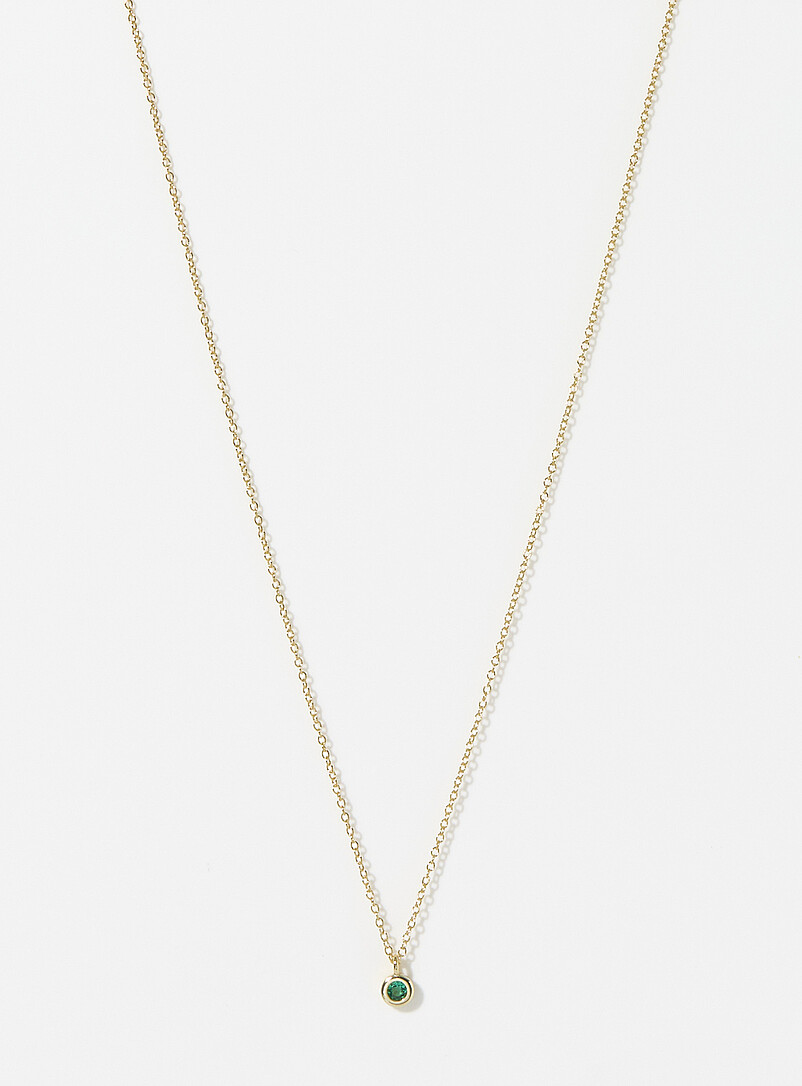 Midi34: La cha&icirc;ne petite pierre de naissance <b>Collection exclusive Simons x Midi34</b> Janvier pour femme