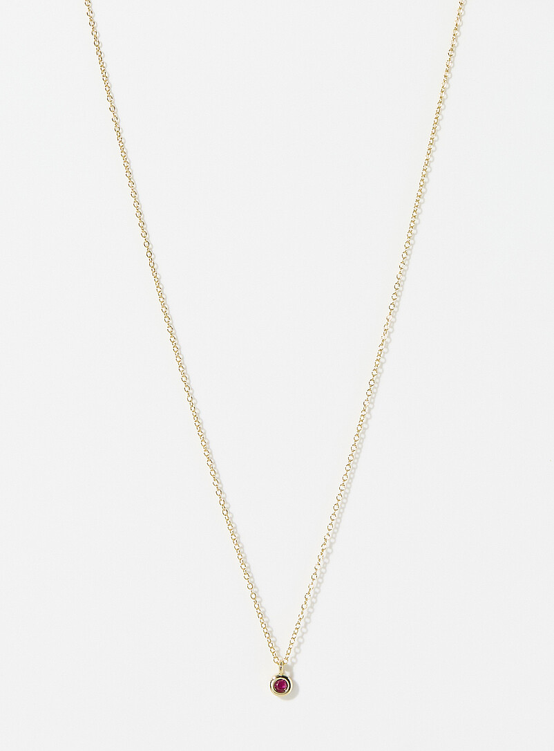 Midi34: La cha&icirc;ne petite pierre de naissance <b>Collection exclusive Simons x Midi34</b> Janvier pour femme