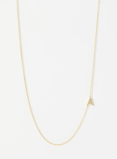Alpha minimalist necklace