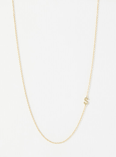 Alpha minimalist necklace